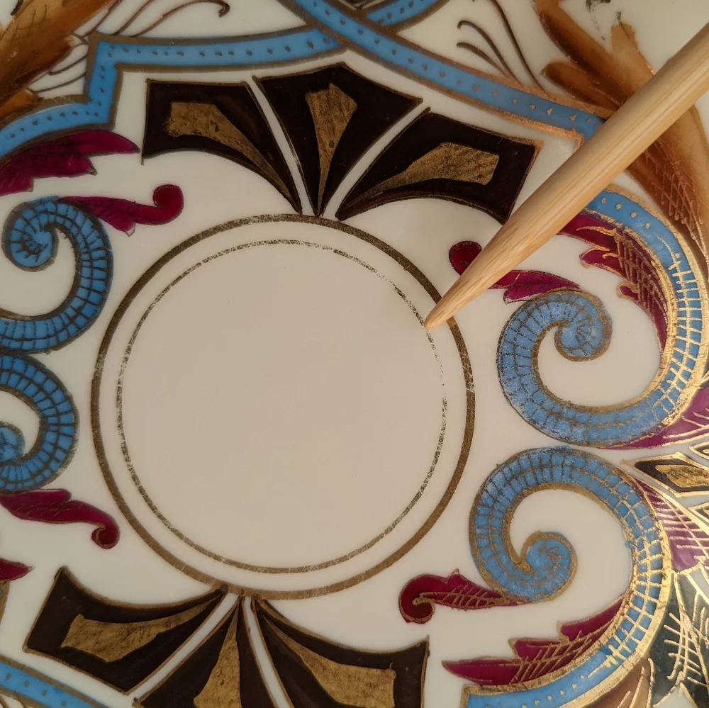 Boseck & Co Imperial Vienna Austria Art Nouveau Handpainted Porcelain Plates - 4 - Picture 12 of 16
